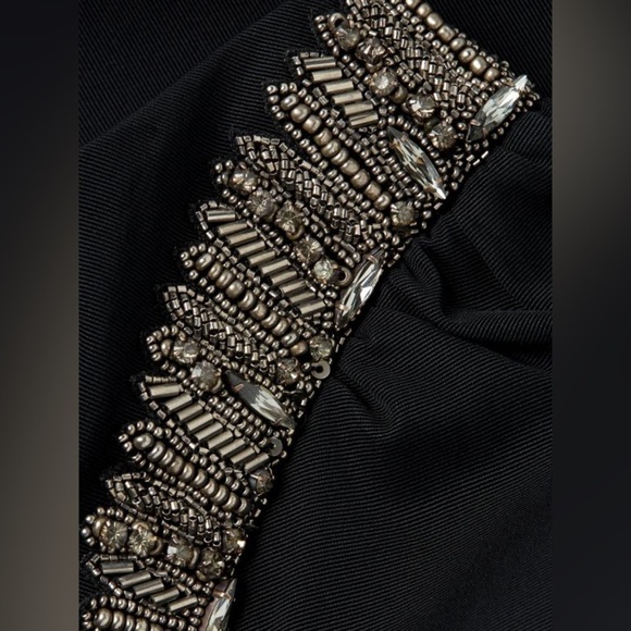 AIDAN MATTOX One-Shoulder Beaded Midi Dress - Picture 5 of 15